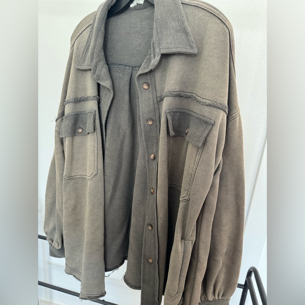 12th tribe oversized Charlie shirt jacket - one size
